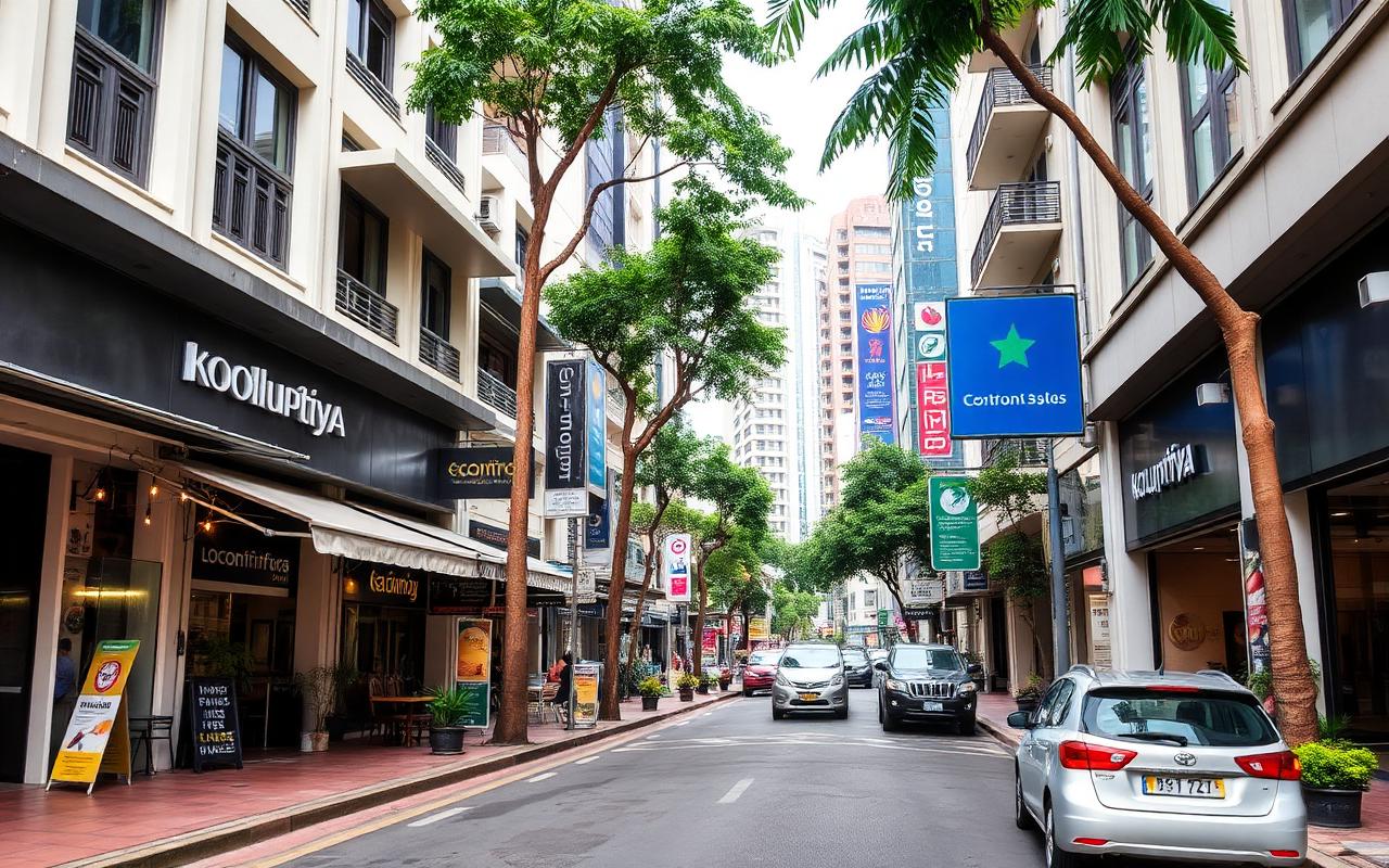 Kollupitiya / Colpetty, Colombo — hotel area overview